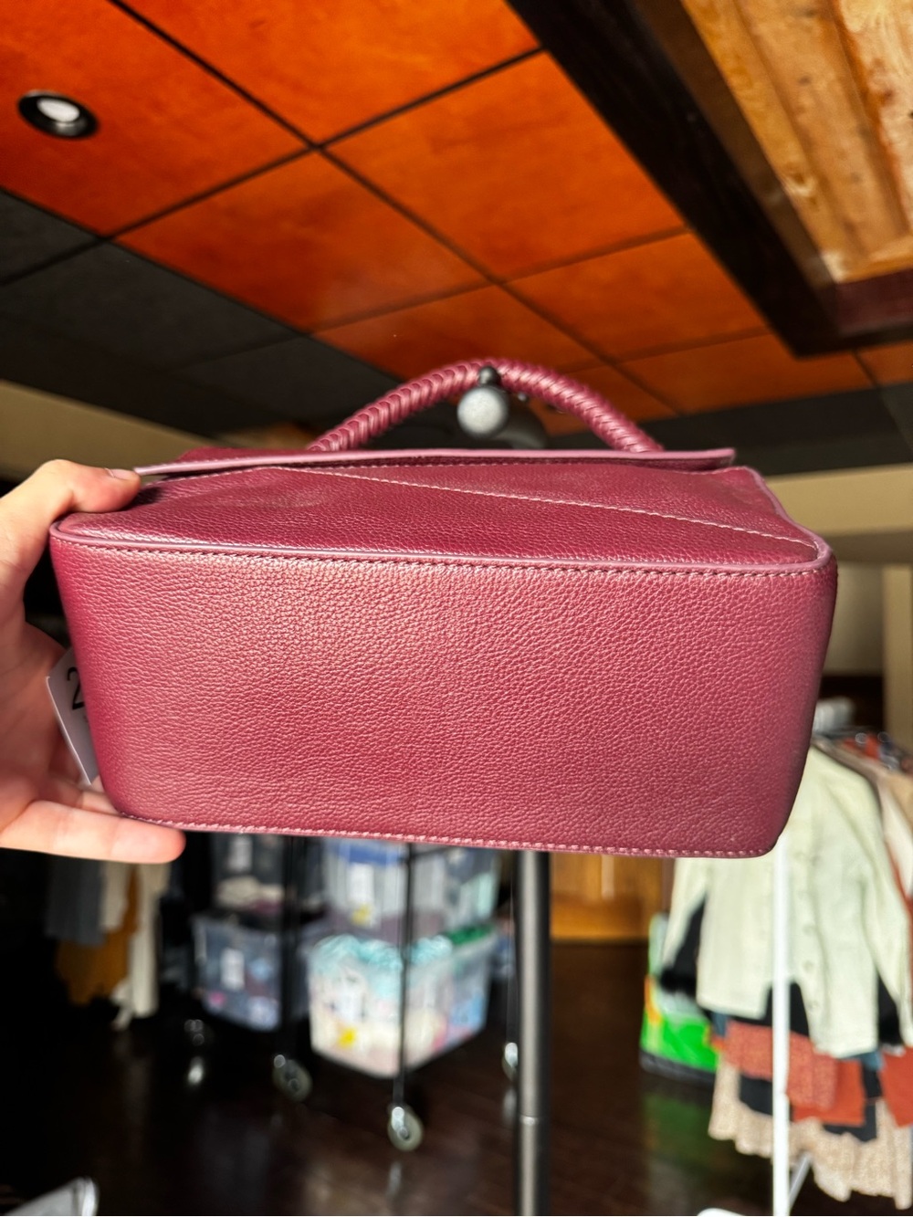 NEW Walter Baker Burgundy Pebbled Leather Jagger Crossbody Handbag - Picture 3 of 6